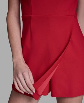 Women's Sleeveless Mini Romper Dress