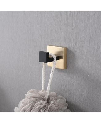 4- Piece Bathroom Hardware Set, Towel Bar, Toilet Paper Holder, Hand Towel Rack and Robe Hook, Stainless Steel