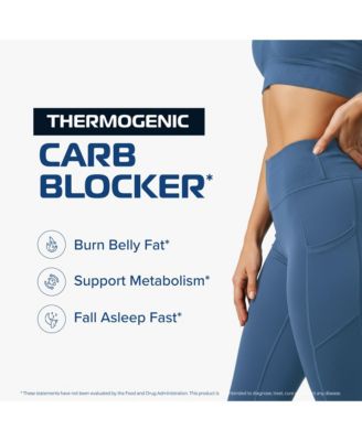 Night Time Fat Burner to Shred While You Sleep | Belly Fat Burner, Carb Blocker & Weight Loss Support Supplements | 2 Pack