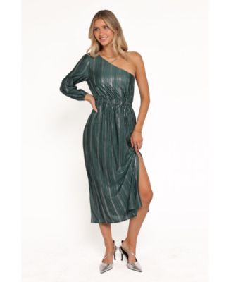 Women's Pontee One Shoulder Pleated Midi Dress