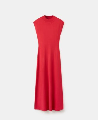 Women's Perkins-Neck Knitted Dress