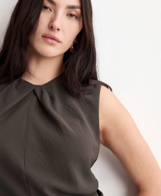 Women's Draped Detail Belt Jumpsuit