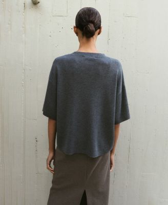 Women's Oversize Short Sleeve Sweater