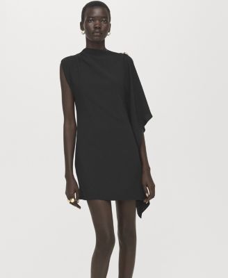 Women's Short Asymmetrical Sleeve Dress