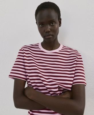 Women's Striped Short-Sleeved T-Shirt