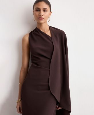 Women's Asymmetrical Scarf Dress