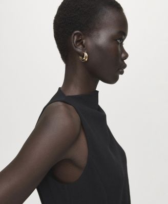 Women's Short Asymmetrical Sleeve Dress