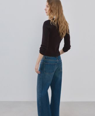 Women's Combined Shirt-Collar Sweater