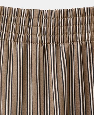 Women's Satin Striped Pants