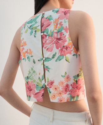 Women's Printed Crop Top