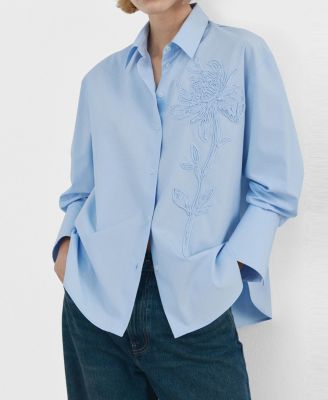 Women's Floral Embroidered Shirt