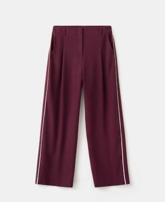 Women's Contrast Stripe Straight Pants