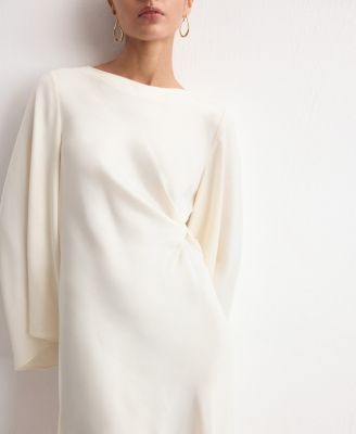 Women's Ruched Satin Dress