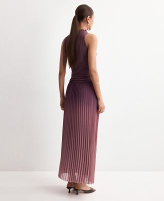 Women's Pleated Flared Skirt