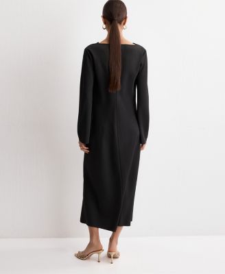 Women's Draped Neck Dress