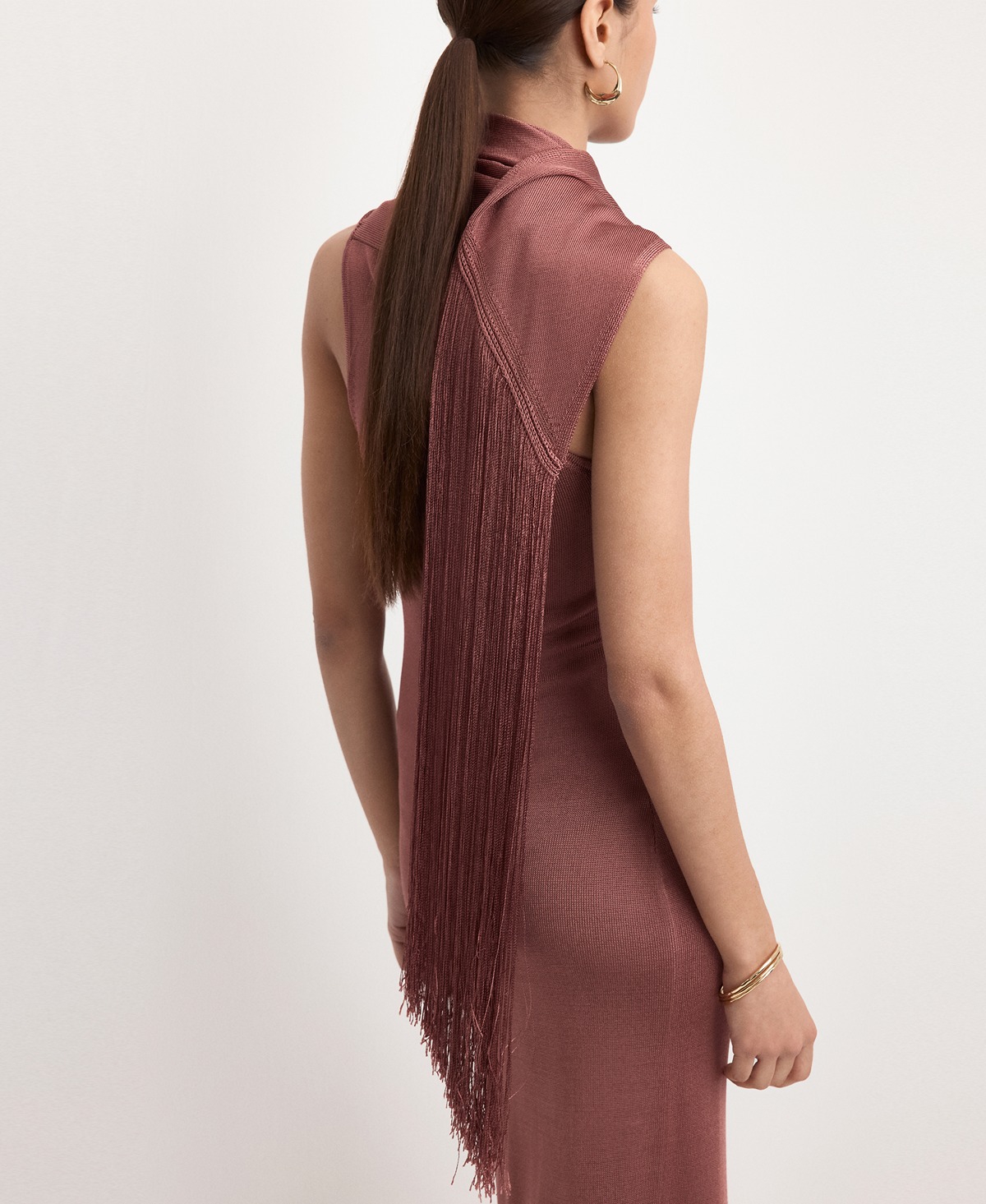 Mango Women's Knit Shawl Dress