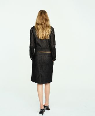 Women's Pockets Fitted Denim Jacket