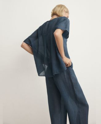 Women's Ramie Overdyed Effect Kaftan