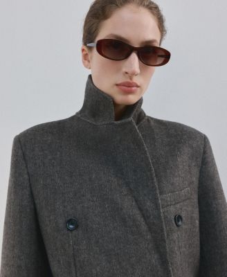 Women's Double-Breasted Wool Coat