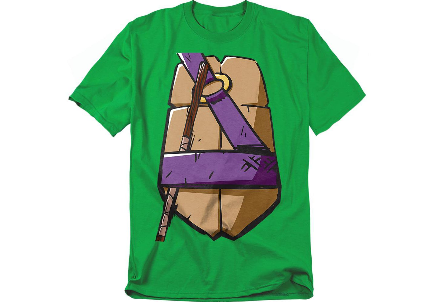 Мужская футболка Teenage Mutant Ninja Turtles 2012 Donatello Shell, цвет: Зелёный — фото 1