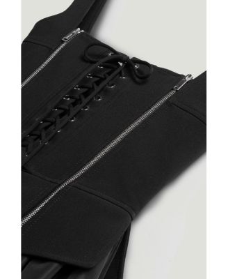 Women's Laced Corset Maxi Dress