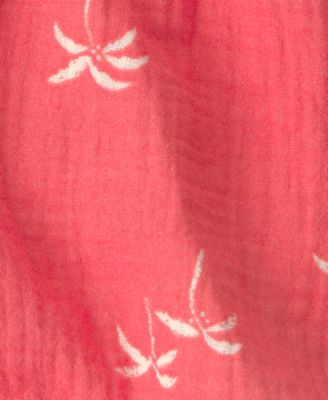 Girls' 2T-5T Palm Tree Tropical Gauze Fashion Shorts