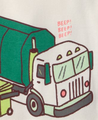 Boys' Toddler 2T-5T Short-Sleeve T-Shirt and Snug-Fit Shorts, 4-Piece Pajama Set