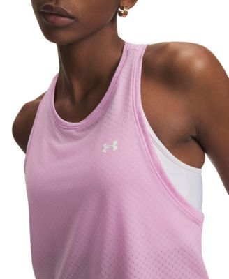 Women's Tech Sport Mesh Crop Sleeveless Tank Top