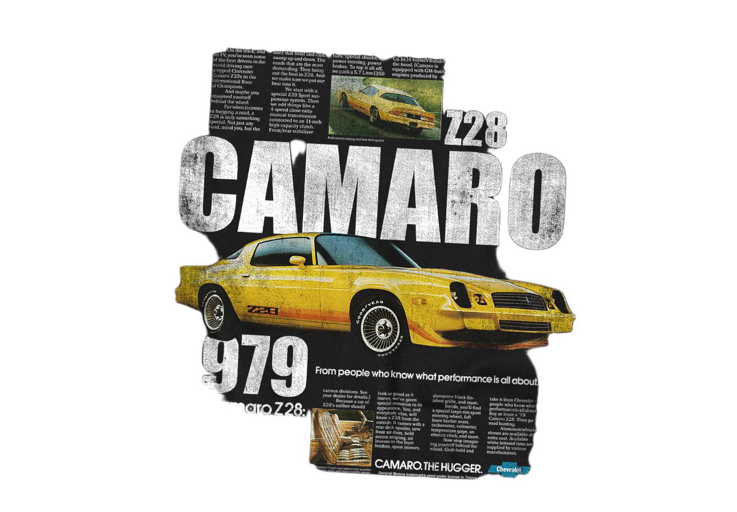 Мужская футболка Corvette Chevrolet Camaro Spec, цвет: Чёрный — фото 3