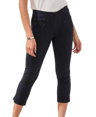 Women's Pinstripe Pull-On Pants