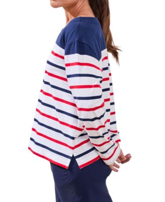 Women's Boat Neck Long-Sleeve Top