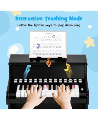 25-Key Kids Piano Keyboard with Teaching Mode, Adjustable Speed & Volume for Easy Learning