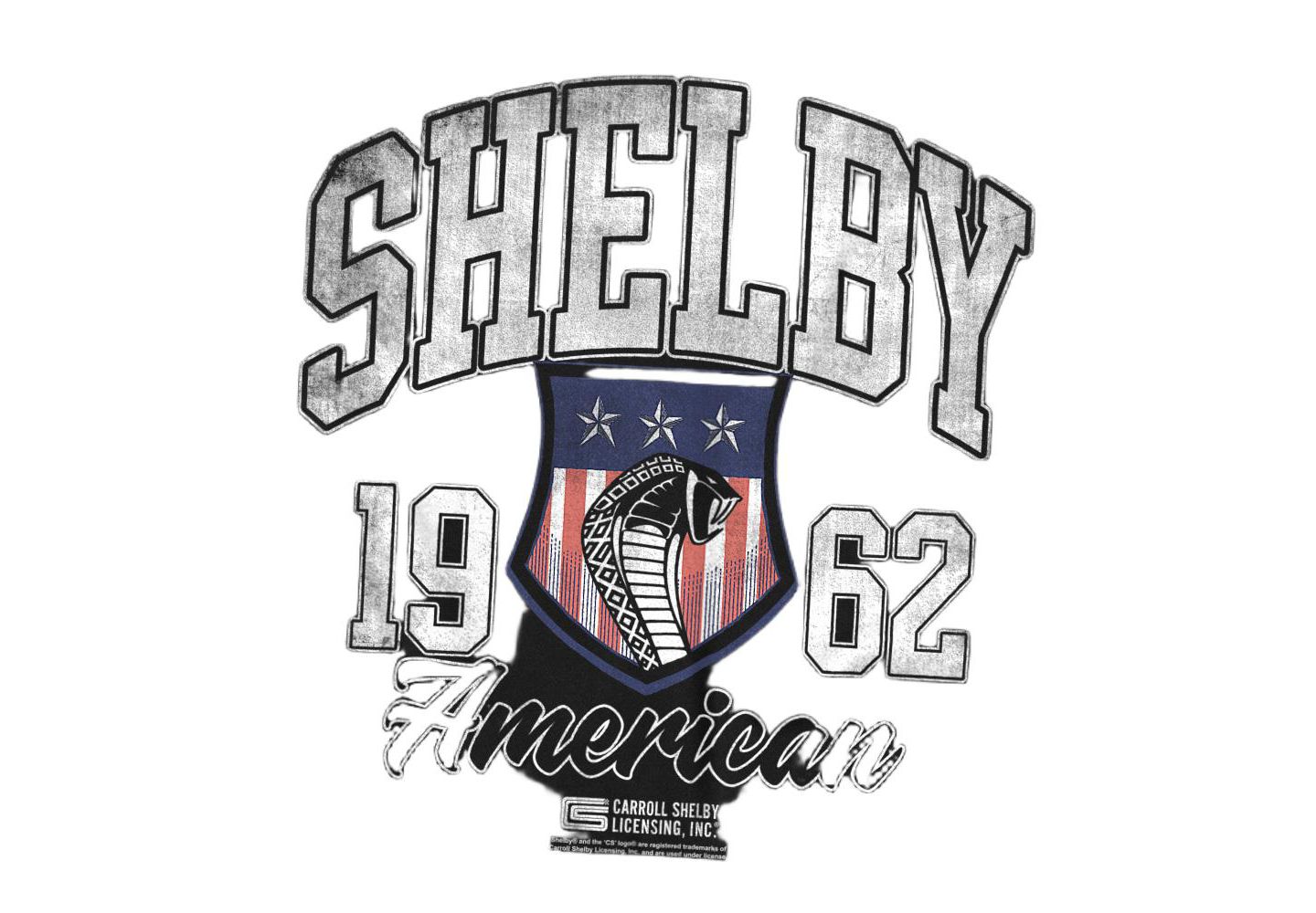 Мужская футболка Mustang Shelby Snake American Shield, цвет: Чёрный — фото 2