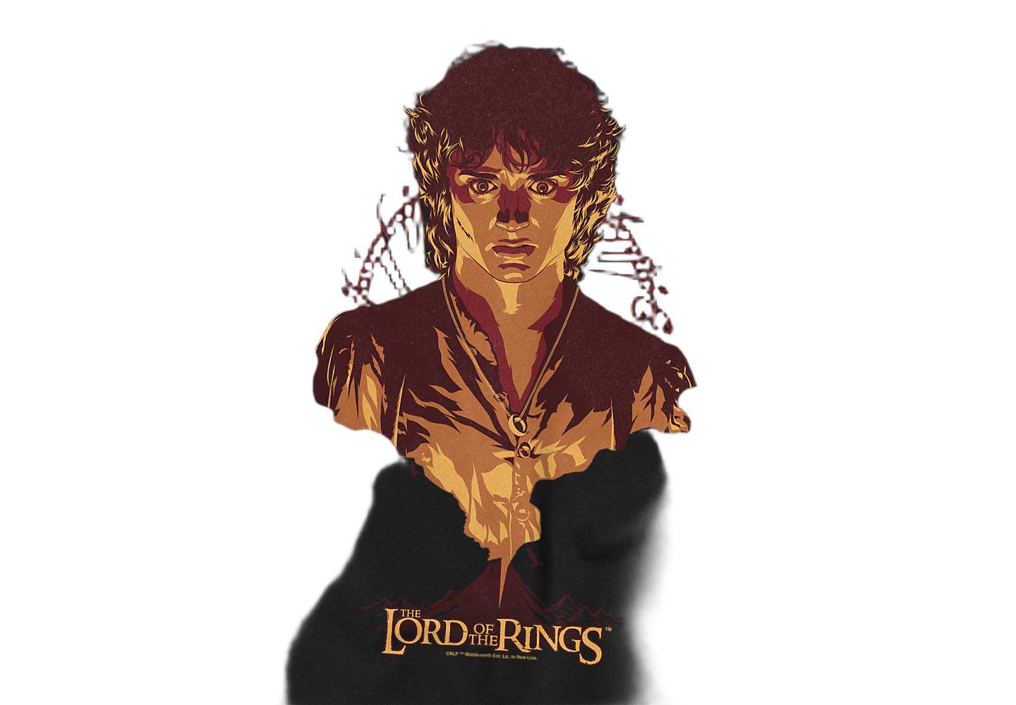 Мужская футболка Lord Of The Rings Frodo Mount Doom, цвет: Чёрный — фото 2