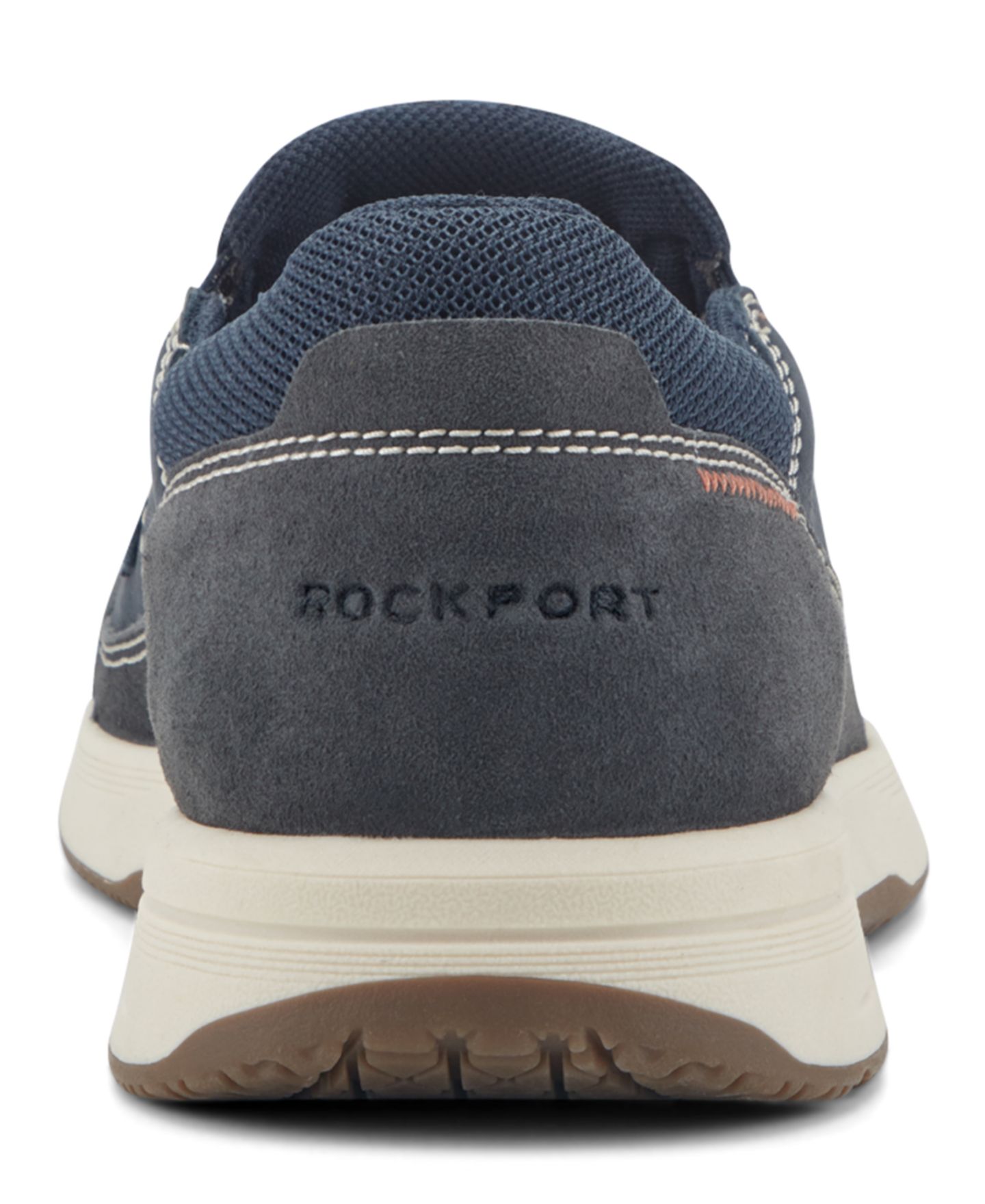 Мужские туфли Rockport Atwell Casual Slip-On Moc-Toe, цвет: Тёмный синий — фото 3