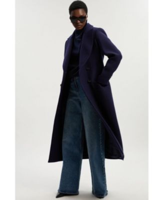 Women's Double Breasted Tailored Midi Coat