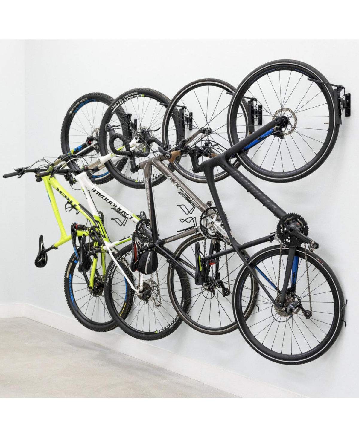 StoreYour Swivel Mount Bike Storage Rack | 2 Bike Garage Wall Hooks