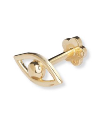 Solid 14k Gold 18G Polished Eye Cartilage Piercing Stud