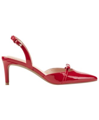 Women's Pracen Bow Slingback Kitten Heel Pumps