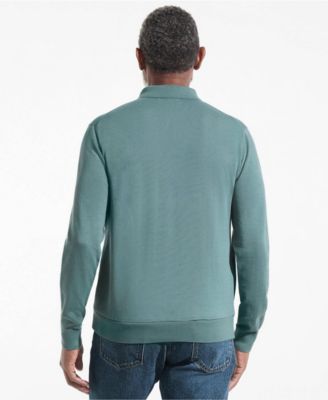 Men's Long Sleeve Cotton Sweater Polo