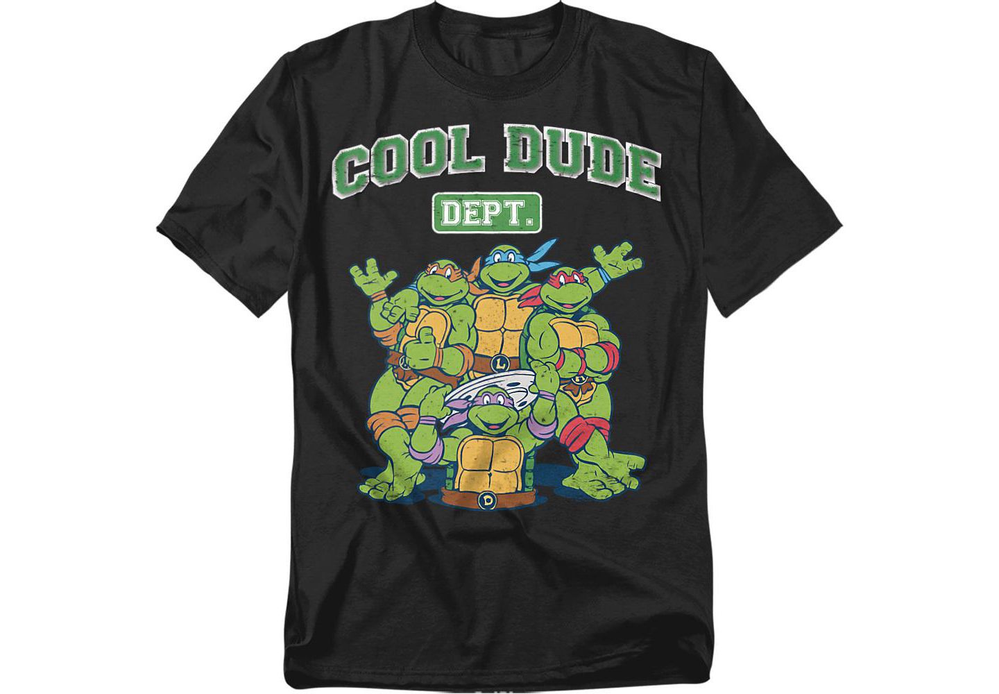 Мужская футболка Teenage Mutant Ninja Turtles Cool Dude Department, цвет: Чёрный — фото 1