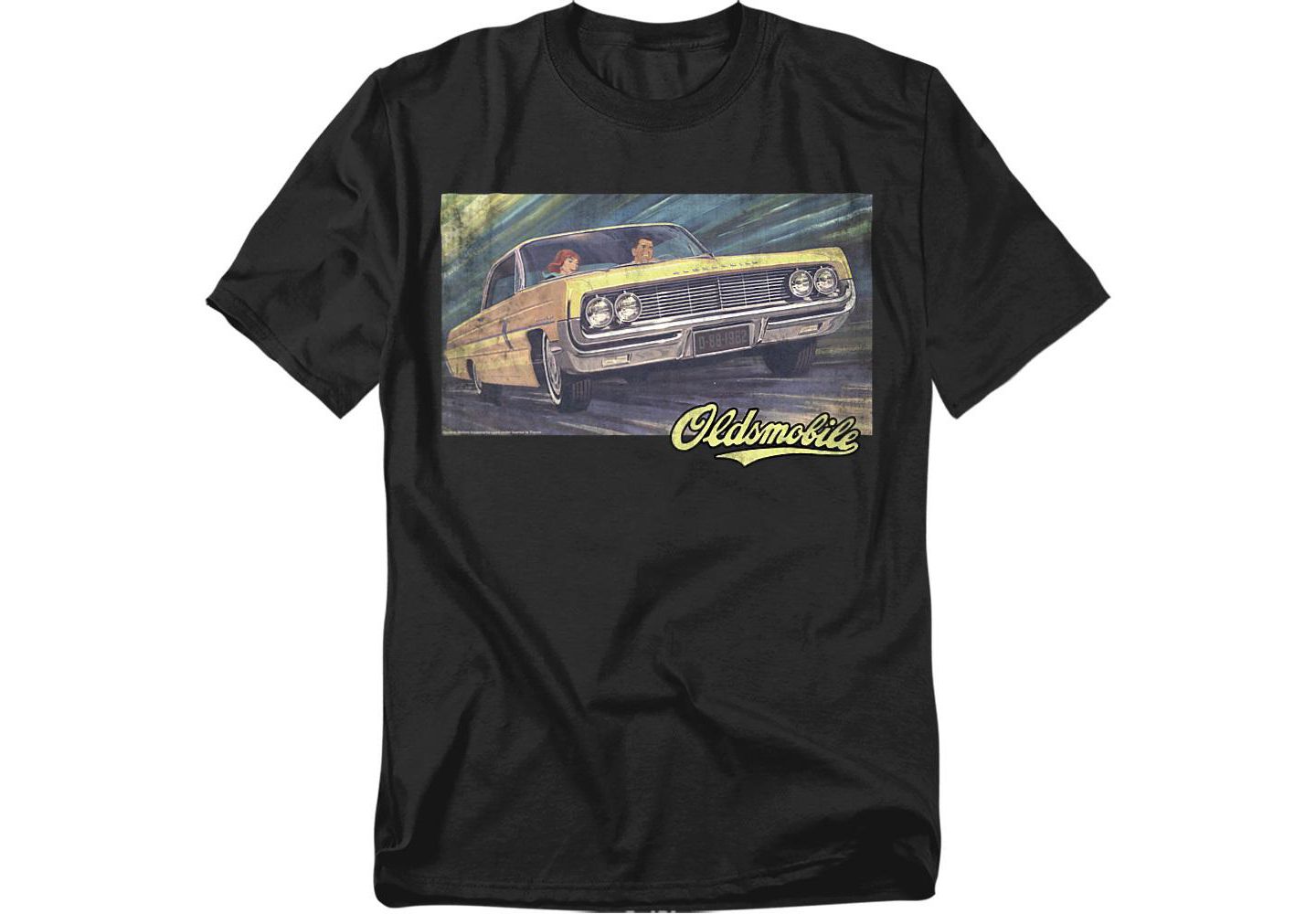 Мужская футболка Logovision Oldsmobile Coupe Painting, цвет: Чёрный — фото 1