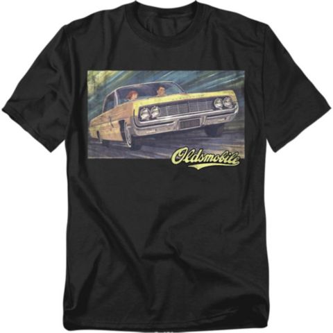 Мужская футболка Logovision Oldsmobile Coupe Painting, цвет: Чёрный