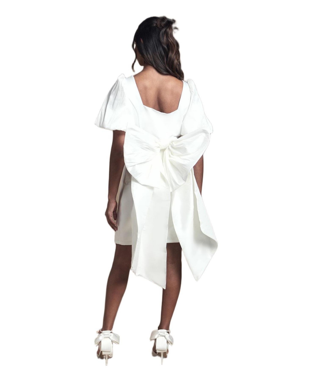 Coast Women's Taffeta Bow Back Mini Dress