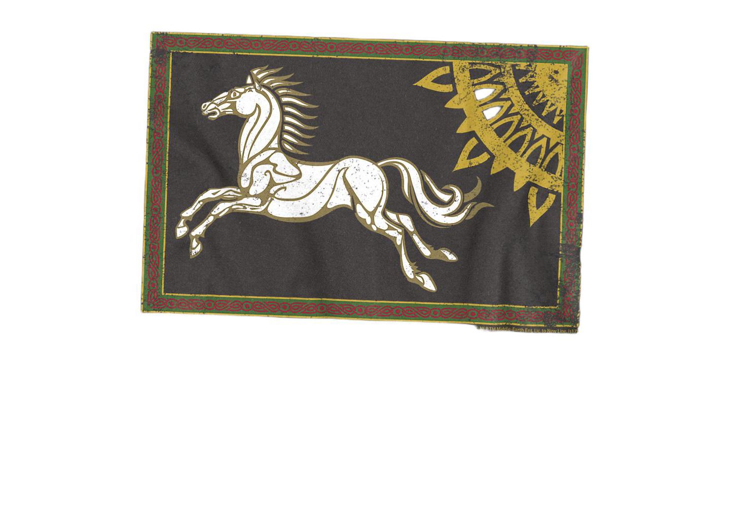 Мужская футболка Lord Of The Rings LOR Rohan Banner, цвет: Угольный — фото 2