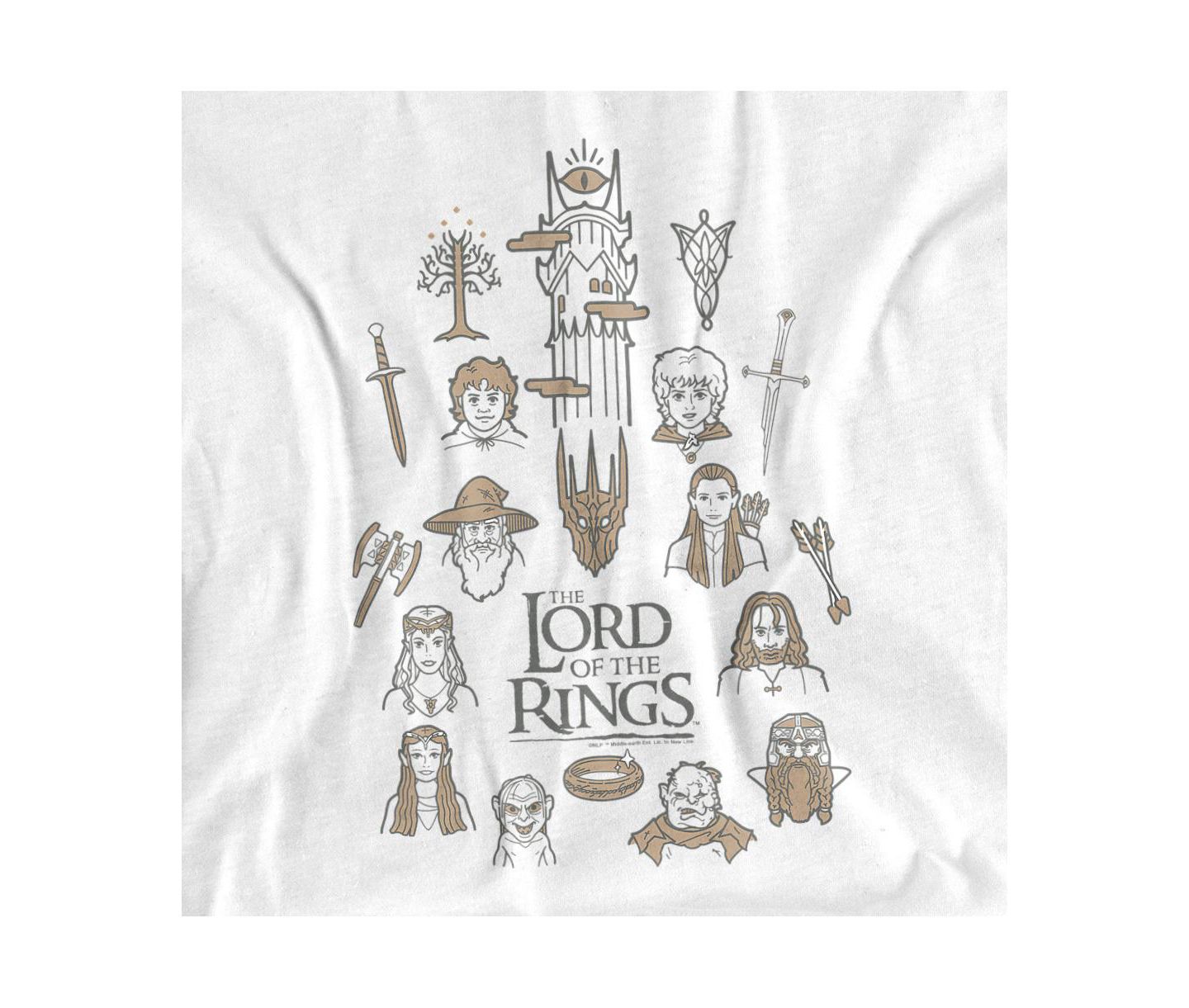 Мужская футболка Lord Of The Rings Doodle Icons — фото 3