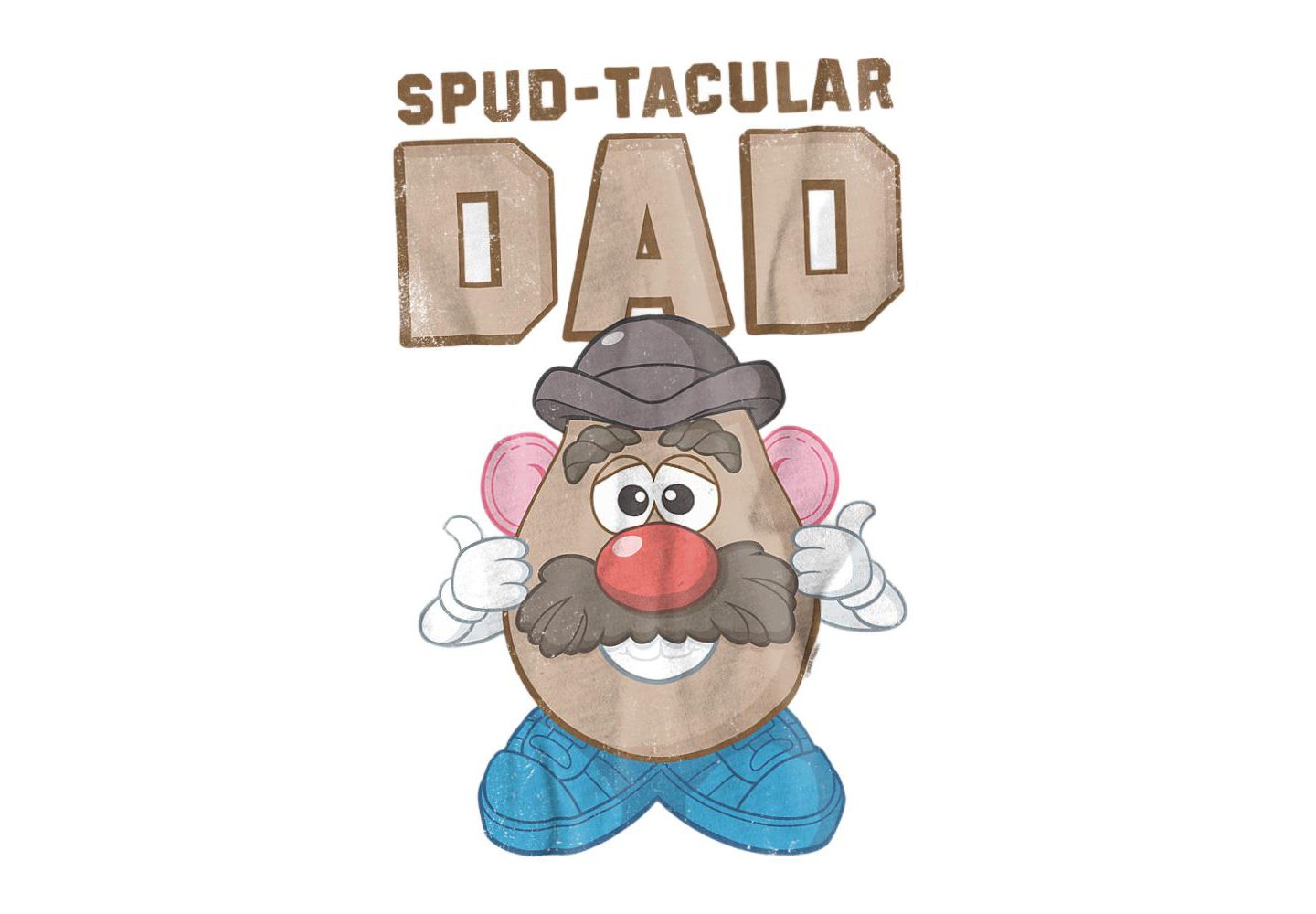 Мужская футболка D&D Mr. Potato Head Father's Day Spudtacular Dad, цвет: Белый — фото 2