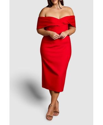 Women's Bardot Ponte Midi Dress