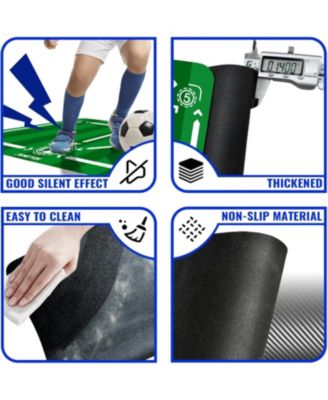 Soccer Training Mat with Adjustable Trainer – Non-Slip Soccer Equipment for Kids & Youth to Boost Speed, Strength & Coordination