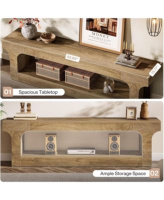 63-Inch TV Stand for 55/60/65/75-Inch TVs, Farmhouse TV Console, Entertainment Center Television Stand